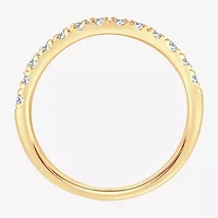 H-I / Si1-Si2) Womens 1/ CT. T.W. Lab Grown White Diamond 10K Gold Wedding Band