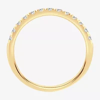 (H-I / Si1-Si2) Womens 1/3 CT. T.W. Lab Grown White Diamond 10K Gold Wedding Band