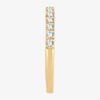 (H-I / Si1-Si2) Womens 1/3 CT. T.W. Lab Grown White Diamond 10K Gold Wedding Band