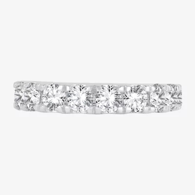 (H-I / Si1-Si2) Womens 1 1/2 CT. T.W. Lab Grown White Diamond 14K Gold Wedding Band