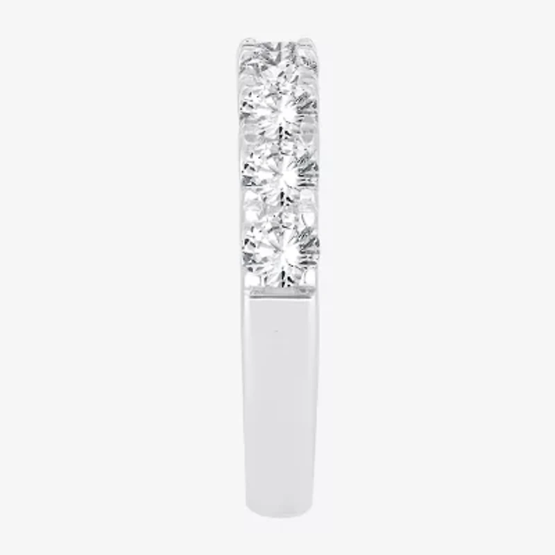 (H-I / Si1-Si2) Womens 1 1/2 CT. T.W. Lab Grown White Diamond 14K Gold Wedding Band