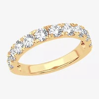 (H-I / Si1-Si2) Womens 1 1/2 CT. T.W. Lab Grown White Diamond 14K Gold Wedding Band