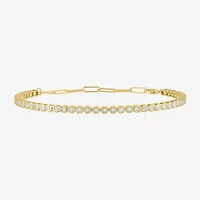 Diamond Addiction Womens 1/4 CT. T.W. Genuine White Sterling Silver 8 Inch Tennis Bracelet