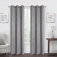 Regal Home Diamond Embossed Grommet Top Energy Saving Blackout Set of 2 Curtain Panel