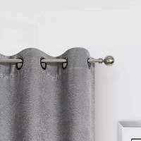 Regal Home Diamond Embossed Grommet Top Energy Saving Blackout Set of 2 Curtain Panel