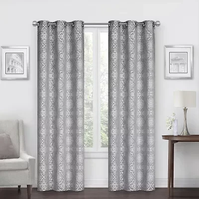 Regal Home Becker Grommet Top Energy Saving Light-Filtering Set of 2 Curtain Panel