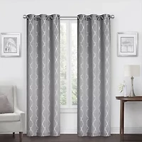 Regal Home Kelsea Grommet Top Energy Saving Light-Filtering Set of 2 Curtain Panel