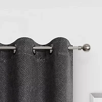 Regal Home Boston  Embossed Grommet Top Energy Saving Blackout Set of 2 Curtain Panel