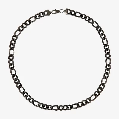 Shaquille O'Neal XLG Mens Stainless Steel 24 Inch Figaro Chain Necklace