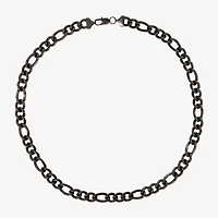 Shaquille O'Neal XLG Mens Stainless Steel 24 Inch Figaro Chain Necklace