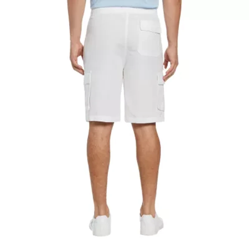 Cubavera Linen Blend Cargo Mens 10" Deck Short
