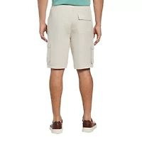 Cubavera Linen Blend Cargo Mens 10" Deck Short