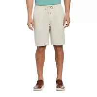 Cubavera Linen Blend Cargo Mens 10" Deck Short