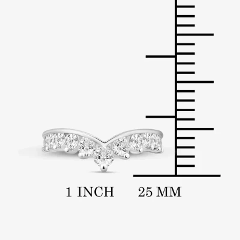 (I / Si2) Womens 1 CT. T.W. Lab Grown White Diamond 14K Gold Wedding Band