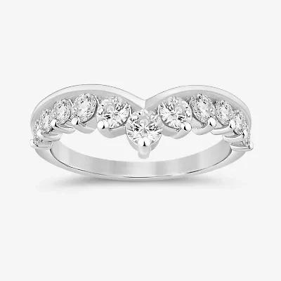 (I / Si2) Womens 1 CT. T.W. Lab Grown White Diamond 14K Gold Wedding Band