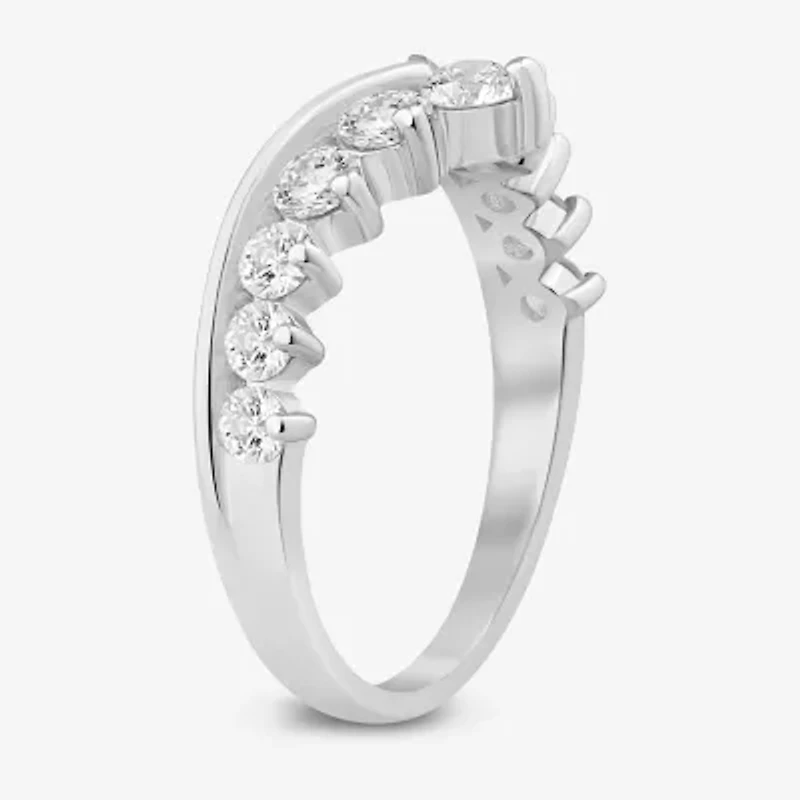 (I / Si2) Womens 1 CT. T.W. Lab Grown White Diamond 14K Gold Wedding Band