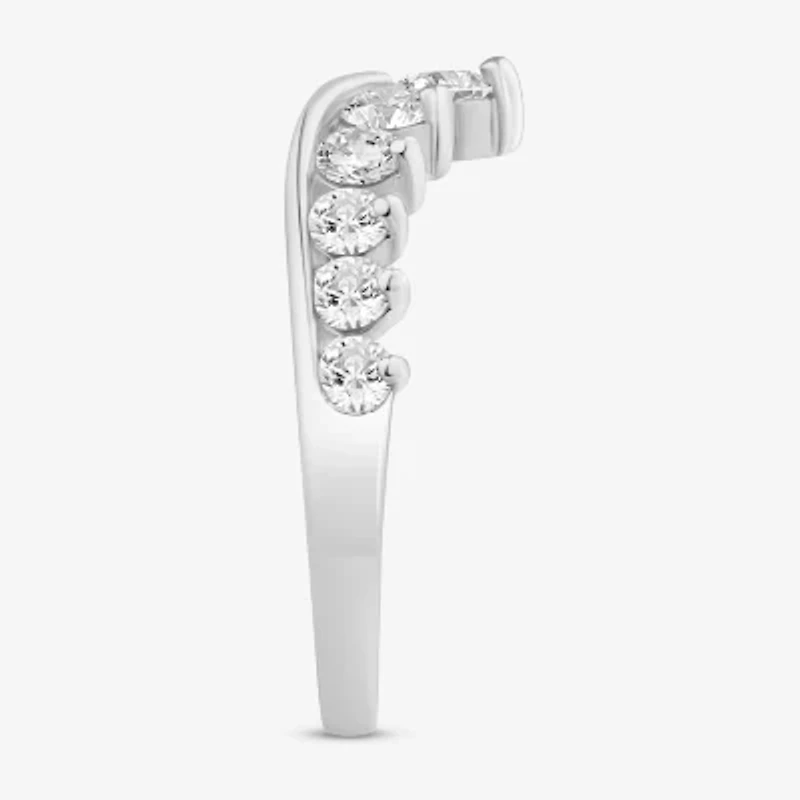 (I / Si2) Womens 1 CT. T.W. Lab Grown White Diamond 14K Gold Wedding Band