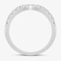 (I / Si2) Womens 1/2 CT. T.W. Lab Grown White Diamond 14K Gold Wedding Band