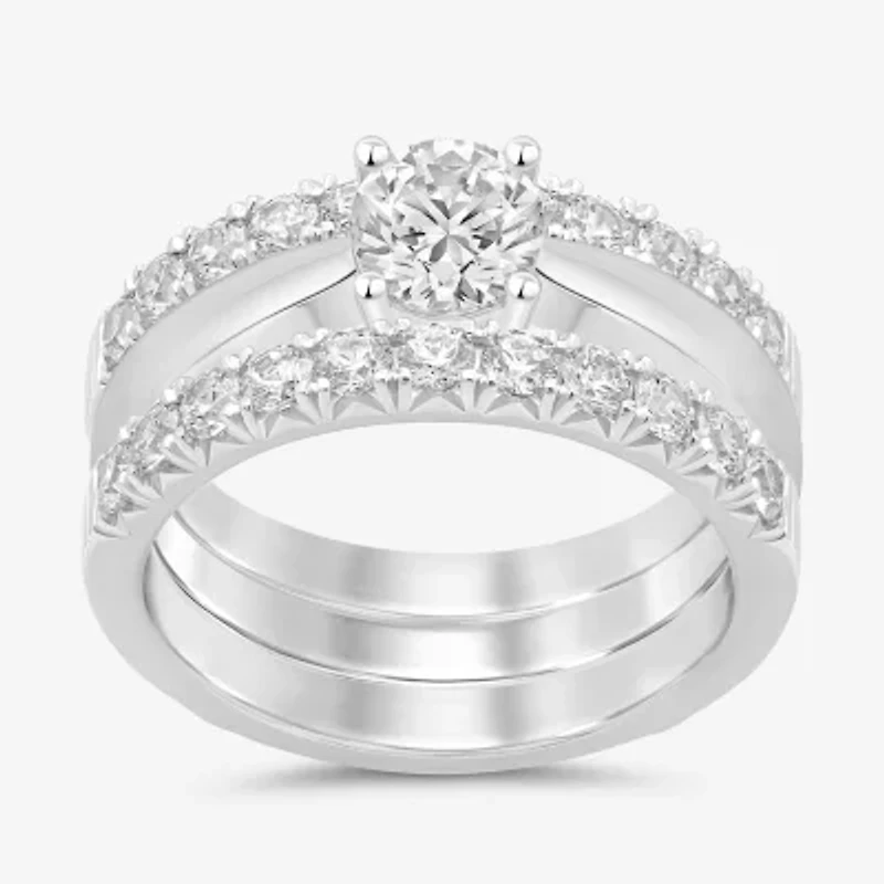 (I / Si2) Womens 1 CT. T.W. Lab Grown White Diamond 14K Gold Band