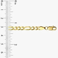 14K Gold Solid Figaro Chain Necklace