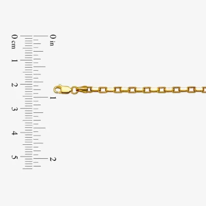 Unisex Adult 14K Gold 24 Inch Box Chain Necklace