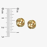 Made in Italy 14K Gold 9.9mm Knot Stud Earrings
