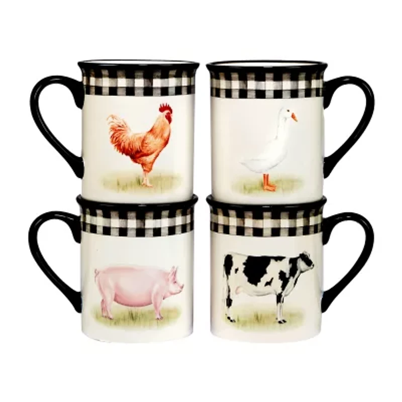 Certified International On The Farm 16-pc. Earthenware Dinnerware Set