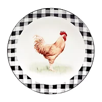 Certified International On The Farm 4-pc. Earthenware Salad Plate