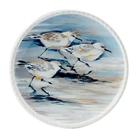 Certified International Shorebirds 4-pc. Earthenware Salad Plate