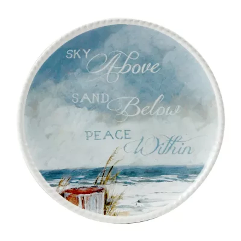 Certified International Shorebirds 4-pc. Earthenware Appetizer Plate