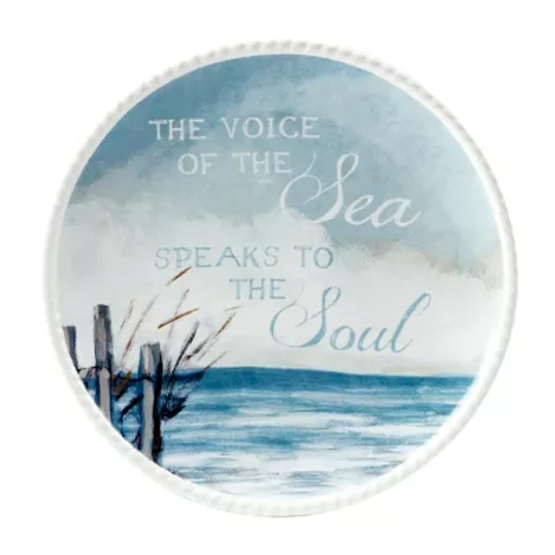 Certified International Shorebirds 4-pc. Earthenware Appetizer Plate