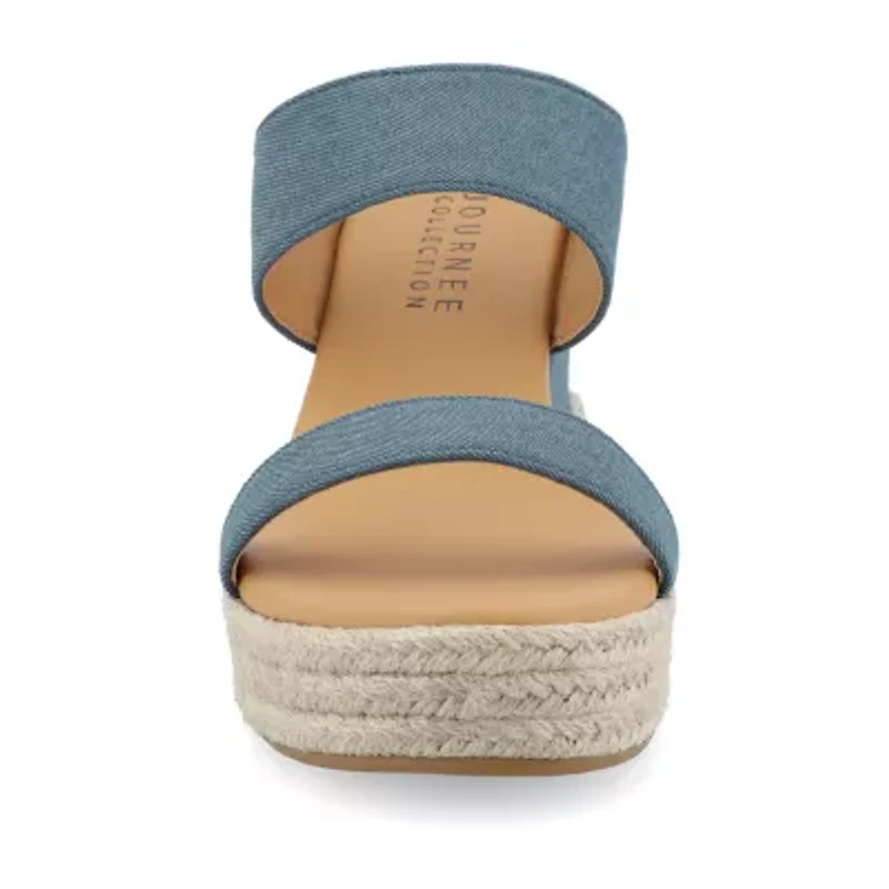 Journee Collection Womens Alissa Wedge Sandals
