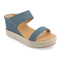 Journee Collection Womens Alissa Wedge Sandals