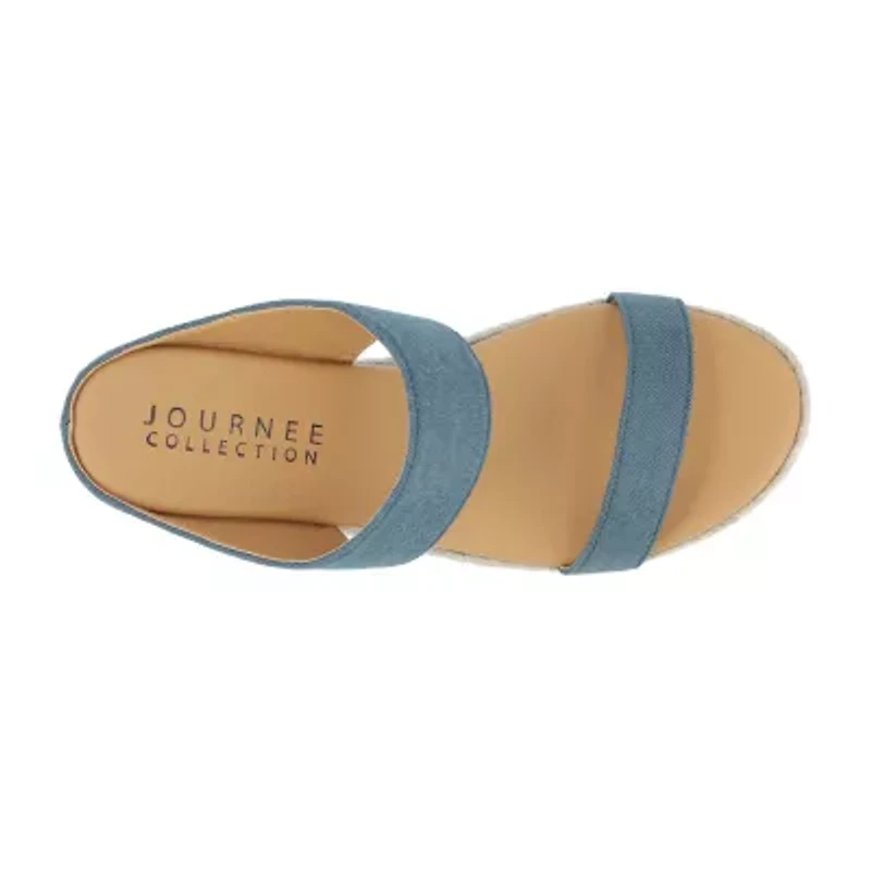 Journee Collection Womens Alissa Wedge Sandals