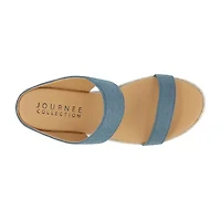 Journee Collection Womens Alissa Wedge Sandals