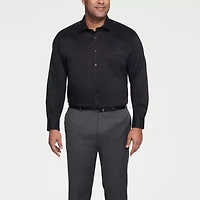 Van Heusen Big And Tall Ultra Flex Wrinkle Free Mens Regular Fit Long Sleeve Dress Shirt