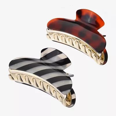 Bijoux Bar Stripe 2-pc. Hair Clip