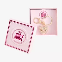 Juicy By Juicy Couture Gold Tone Pave Heart Key Chain