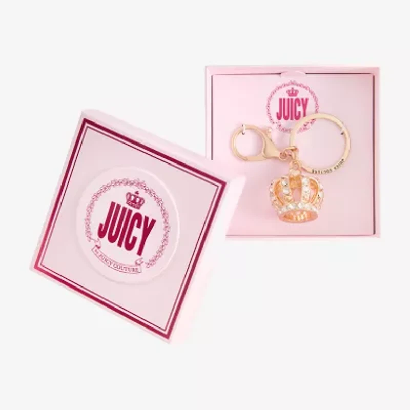 Juicy By Juicy Couture Gold Tone Crown Key Chain