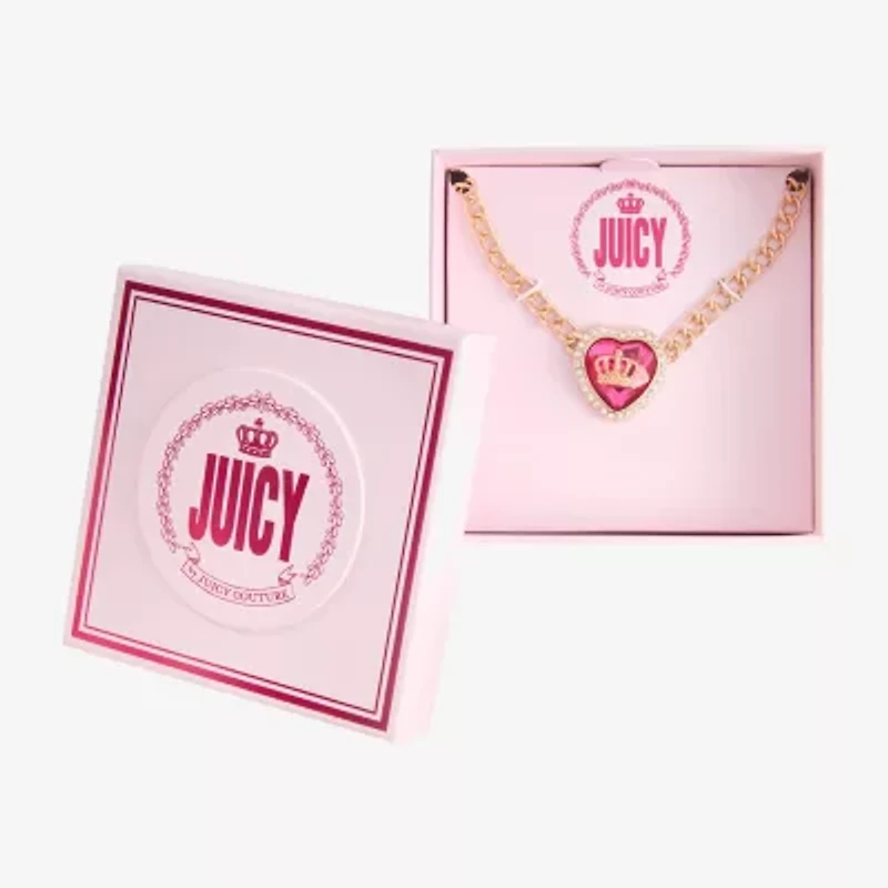 Juicy By Juicy Couture Gold Tone Halo Womens 16 Inch Collar Necklace