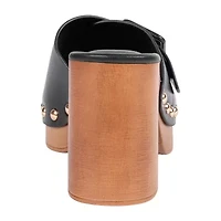 GC Shoes Womens York Buckled Platform Heeled Sandals