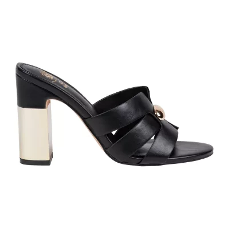 Gc Shoes Womens Verona Hardware Block Heel Sld Heeled Sandals