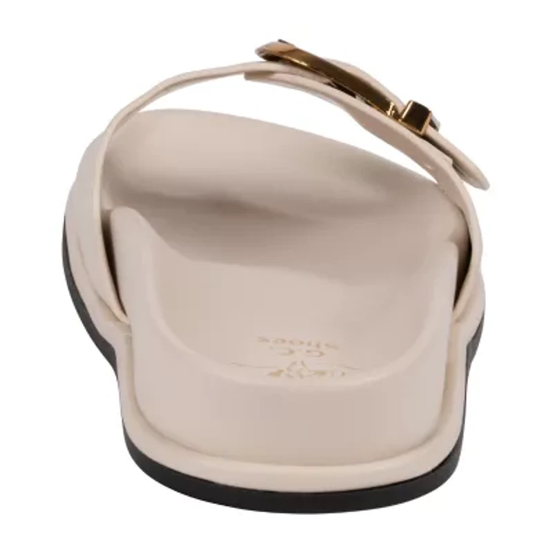 GC Shoes Womens Basel Buckled Slide Sandals