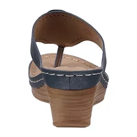 GC Shoes Womens Willa Wedge Sandals