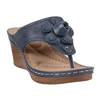 GC Shoes Womens Willa Wedge Sandals