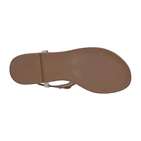 GC Shoes Womens Cali Embellished Flat Sandals