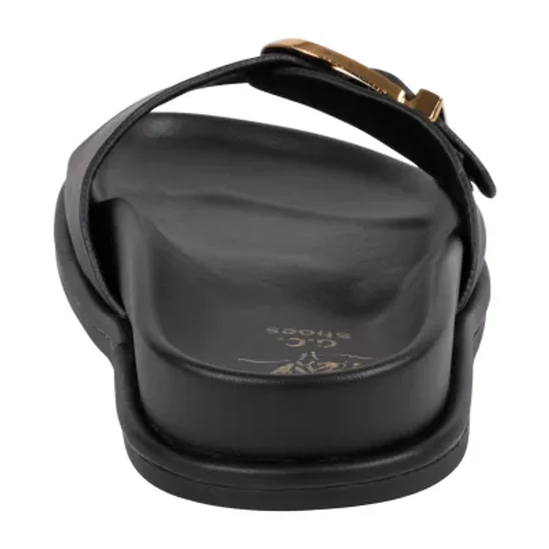 GC Shoes Womens Basel Buckled Slide Sandals