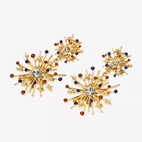 Mixit Womens Glass Drop Earrings