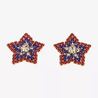 Mixit Womens Glass Drop Earrings