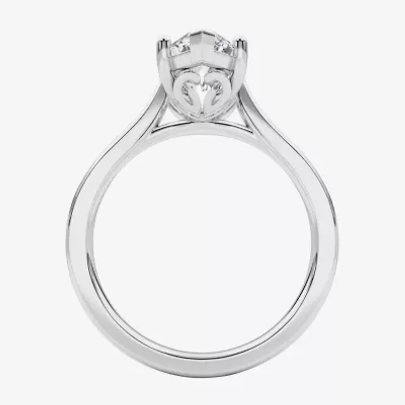 Grown Gorgeous (F / Vs2) Womens 2 1/4 CT. T.W. Lab White Diamond 14K Gold Marquise Solitaire Engagement Ring